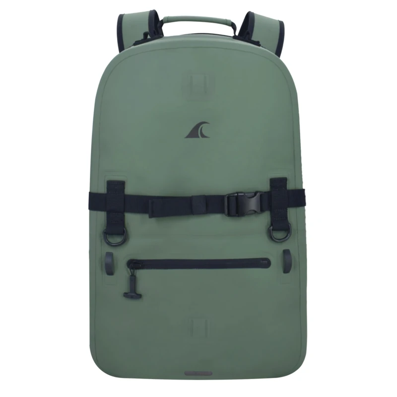 Breakwater Supply™ Waterproof IP68 Submersible Backpack with Airtight Zippers | Laptop Travel Outdoors | Fogland 25L 20L 15L, Fogland 25l (Marsh Green), 25L, Backpack