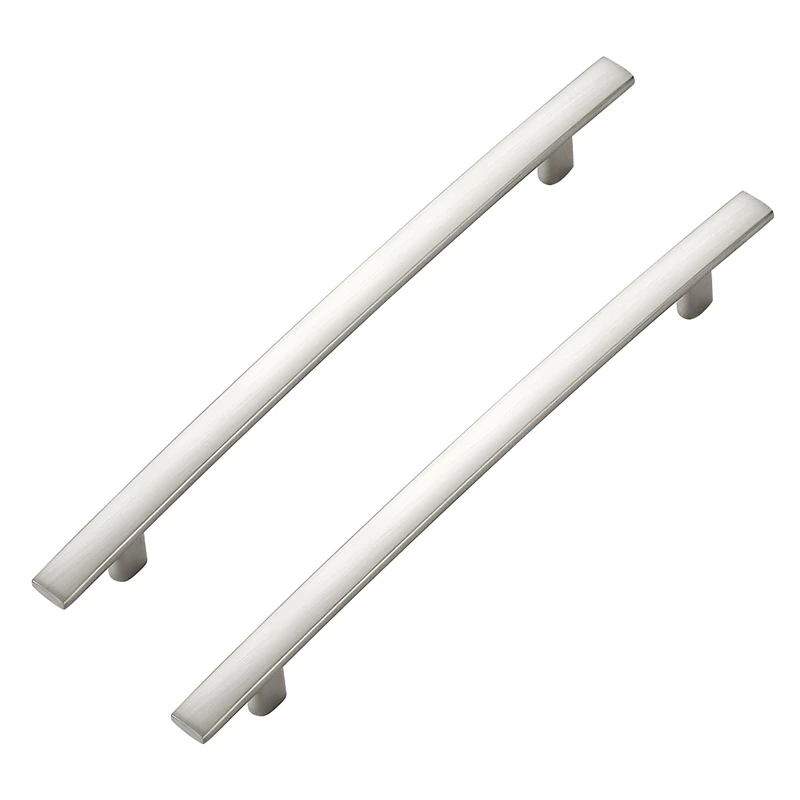 Ravinte Decor 30 Pack Cabinet Handles 6.25" Hole Center - Curved Cabinet Pulls Brushed Nickel Drawer Pulls for Kitchen Cabinet Cupboard Solid Pulls for Dresser Drawer Arch Cabinet Hardware