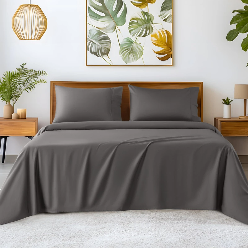 SONORO KATE 100% Egyptian Cotton Sheets,1200 Series,Queen Size