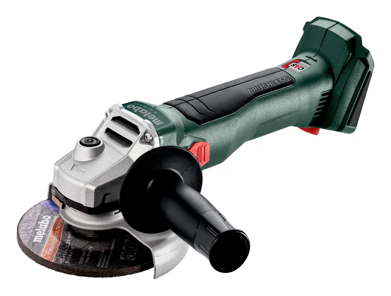 metabo Cordless Angle Grinder W 18 L BL 9-125 - 18 V, Diameter 125 mm, 10,000 RPM, 34 mm Cutting Depth - Brushless Motor, Compact & Powerful for Cuting, Grinding & Metalworking - Includes Accessories