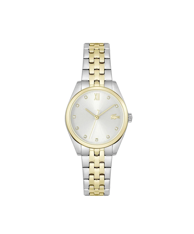 Lacoste Analogue Quartz Watch for Women TUILERIE Collection with Two-Tone Stainless Steel Bracelet - 2001302