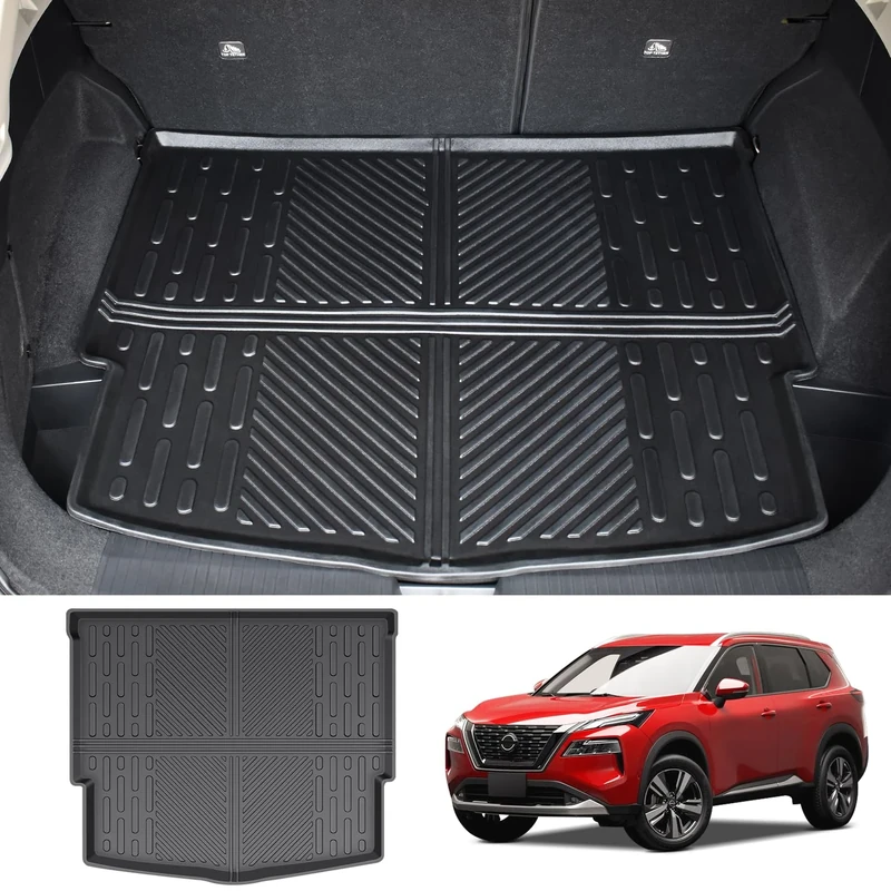 Utiiy Cargo Liner Fit for 2021-2024 Nissan Rogue Cargo Mat TPE All Weather Trunk Mat for 2021 2022 2023 2024 Nissan Rogue Accessories(Non Sport Model)