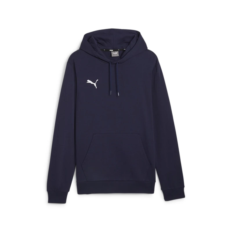 PUMA Mens Teamgoal Casuals Hoody Pullover, Puma Navy-puma White, M EU