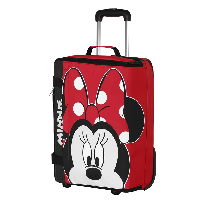 Disney Minnie Mouse Curious-Foldable Cabin Suitcase, Red, 20 x 36 x 52 cm, Capacity 30 L