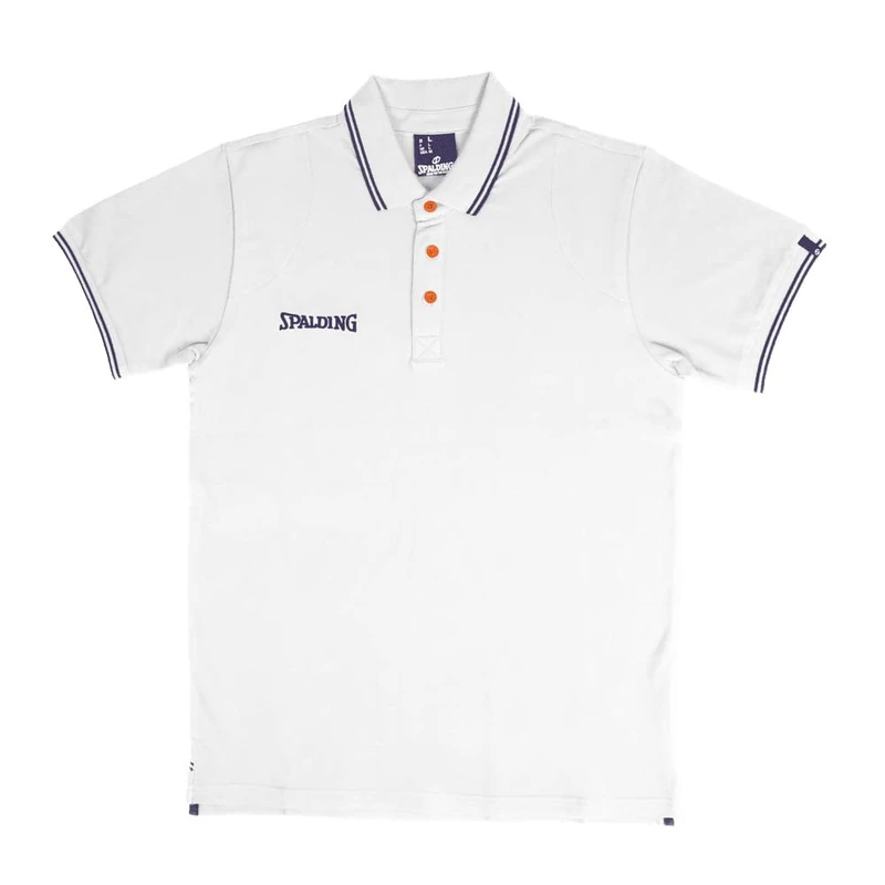 Spalding Polo Shirt Essential White/Navy