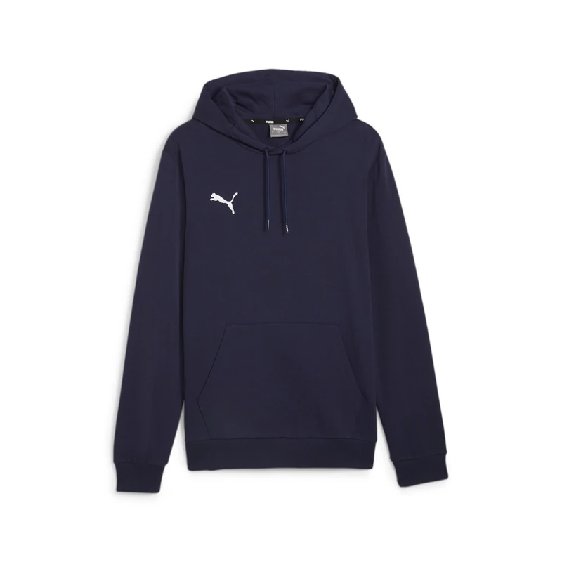 PUMA Mens Teamgoal Casuals Hoody Pullover, Puma Navy-puma White, 3XL EU