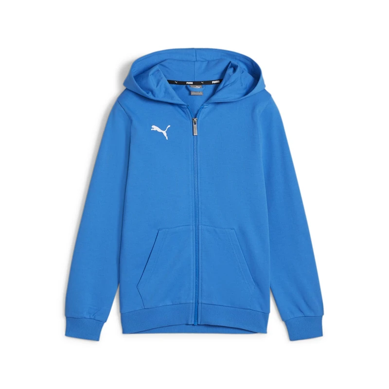 PUMA Boys Teamgoal Casuals Hooded Jacket Sweat, Ignite Blue-puma White, 152 EU