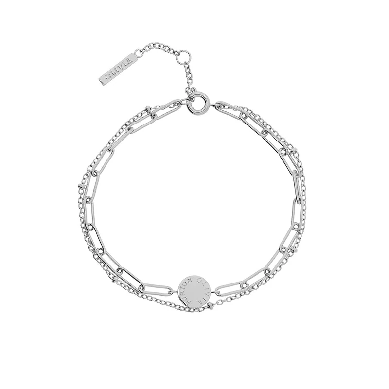 Olivia Burton Women's ILLUSION Collection Bracelet with Multiple Chains in Stainless Steel - 24100067 - Image 1