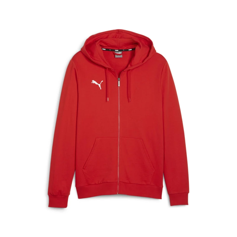 PUMA Mens Teamgoal Casuals Hooded Jacket Sweat, Puma Red-puma White, M EU - Image 1