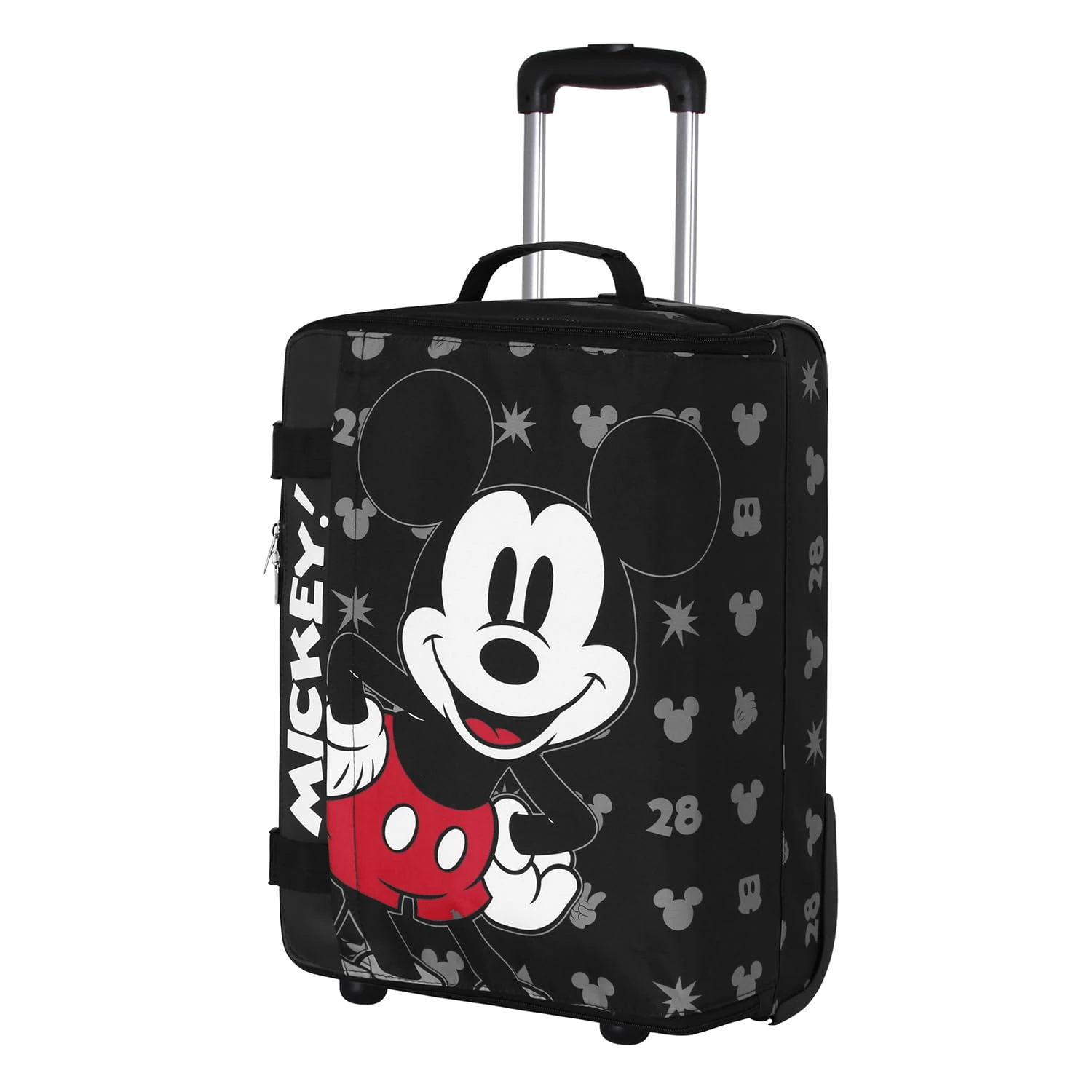 Mickey Mouse Surprise-Foldable Cabin Suitcase, Black, 20 x 36 x 52 cm, Capacity 30 L