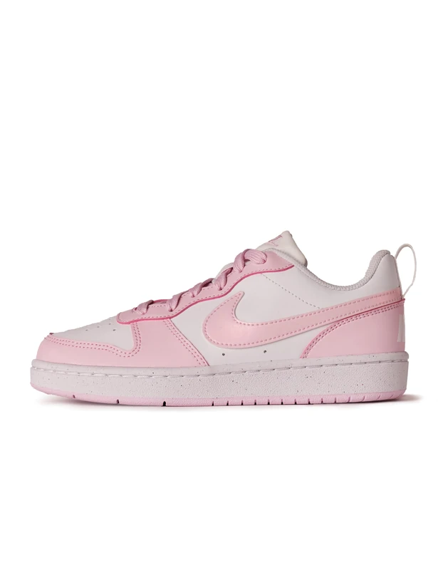 Nike Kids Court Borough Lo Recraft Sneaker - White Pink Foam