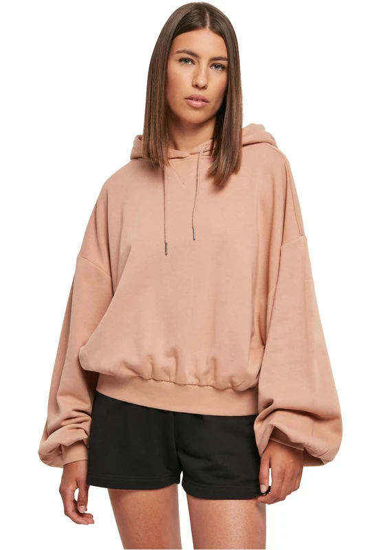 Urban Classics Ladies Organic Oversized Terry Hoody, Ladies Hoodie, Available in Many, Sizes XS/S to XL/XXL, amber, XS - Image 1