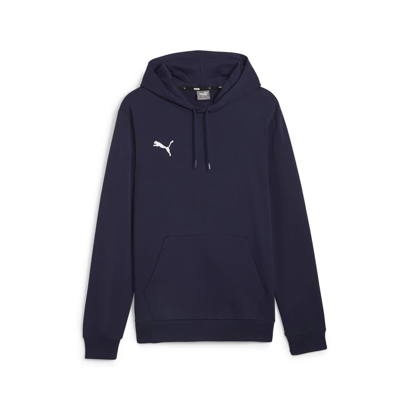 PUMA Mens Teamgoal Casuals Hoody Pullover, Puma Navy-puma White, XL EU