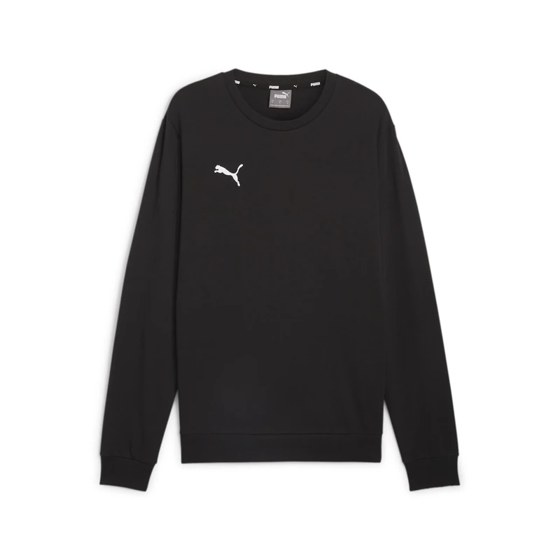 PUMA Mens Teamgoal Casuals Crew Neck Knitted Sweater, Puma Black-puma White, M EU