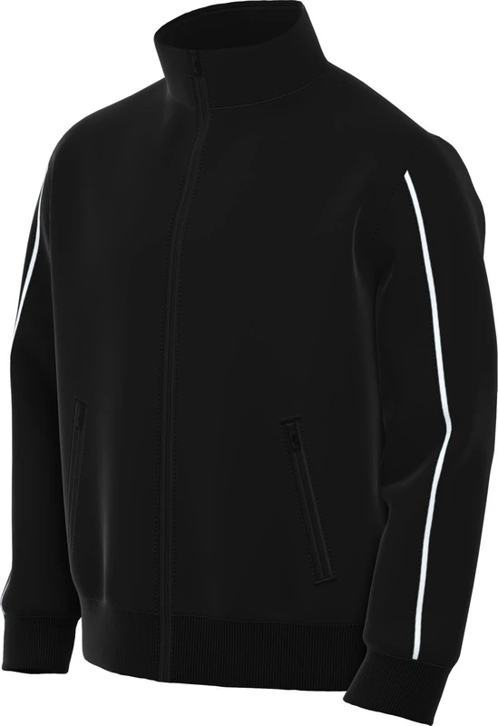 NIKE FN0257-010 M NSW SP PK TRACKTOP Sweatshirt Men's BLACK/WHITE Size S