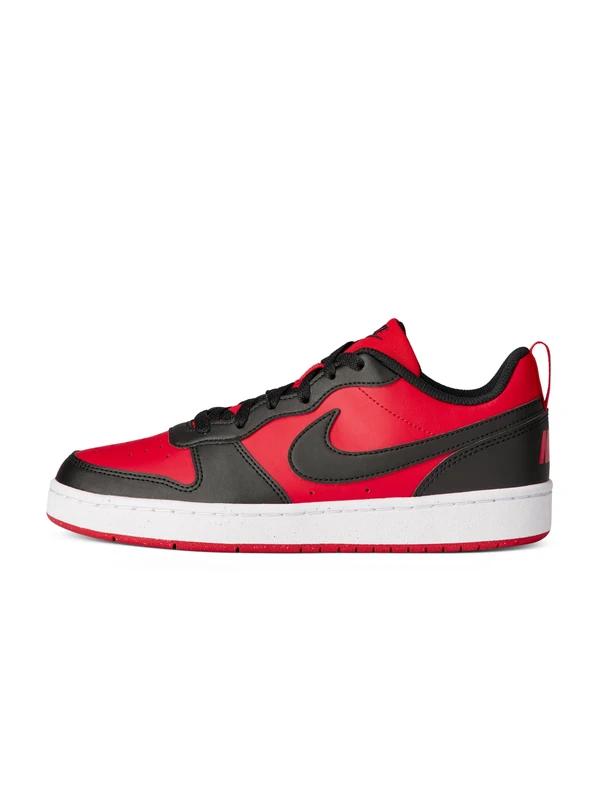 Nike Unisex Kids Court Borough Low Recraft Sneaker, University Red Black White, 4.5 UK