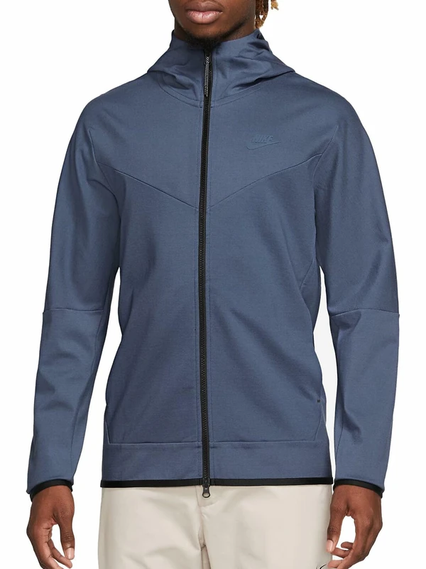 NIKE DX0822-491 M NK TECH FZ LGHTWHT Sweatshirt Men's DIFFUSED BLUE/DIFFUSED BLUE Size XL