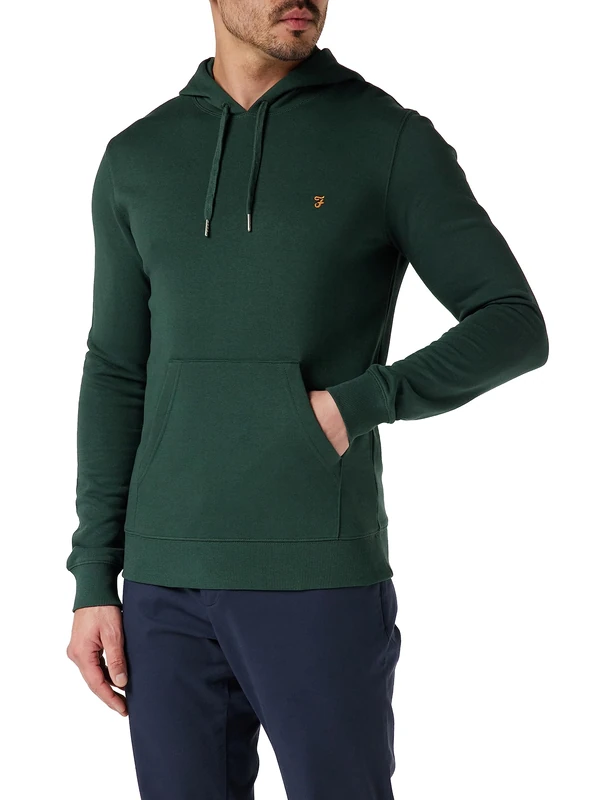 Farah Mens Hoodie Forest Green XS - Image 1