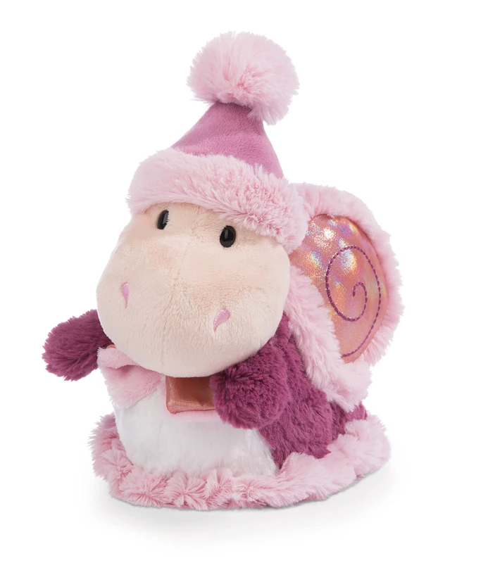 Nici Soa Pink Snail Soft Toy - 22cm Sustainable Plush