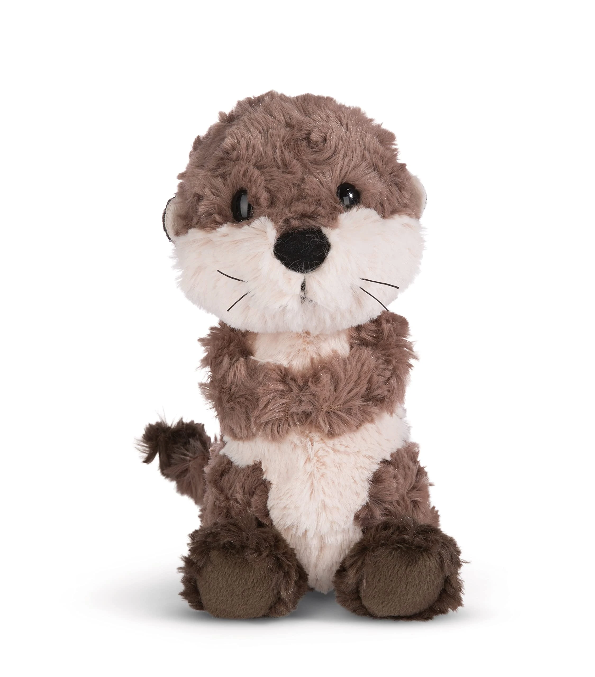 Nici 49153 Cuddly Otter Oda 25cm Grey Dangling-Sustainable Made Plush, Cute Soft Toy to Cuddle and Play with, for Children & Adults, Gift idea