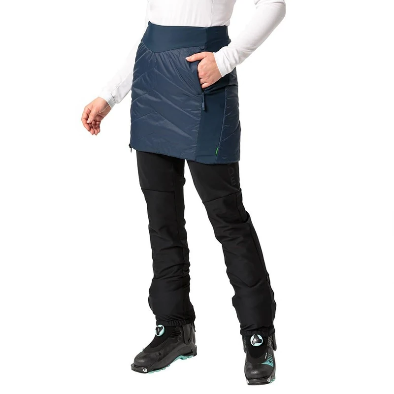 VAUDE Women's Sesvenna Reversible Skirt II Shorts, Dark Sea/Blue, 40 Kurz