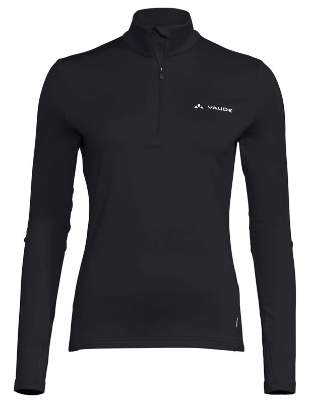 VAUDE Women's Livigno Halfzip II Jumper, Black Plain, 38 EU