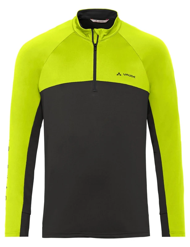 VAUDE Men's Virt Qzip LS Shirt II T-Shirt Neon Yellow/Black