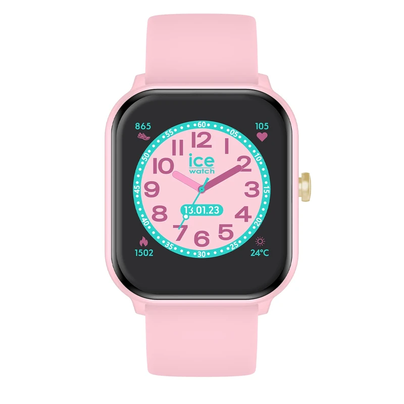 ICE-WATCH - ICE Smart Pink - Girl's Connected Watch with Silicon Strap - 021873 (1,40")
