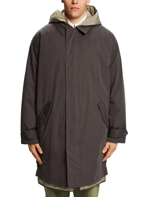 ESPRIT Men's 113EE2G301 Jacket, 020/DARK Grey, L