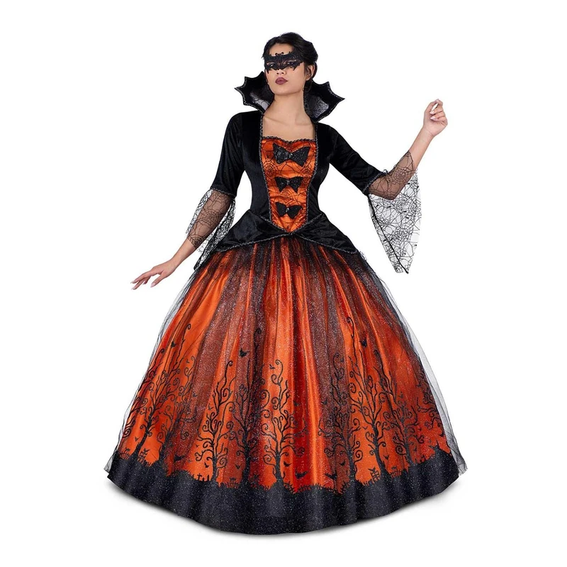 VIVING Halloween Queen Costume XS (Dress, Mask and Petticoat)