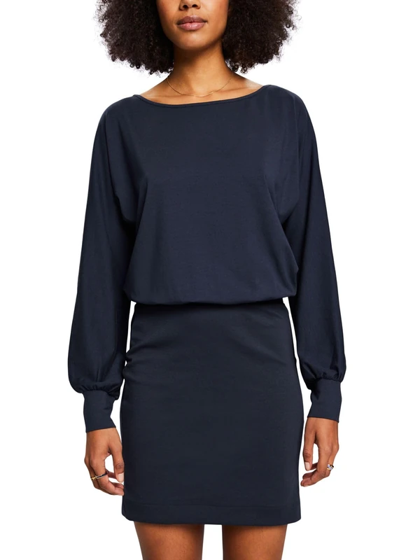 ESPRIT Women's 103EO1E310 Dress, 400/NAVY,