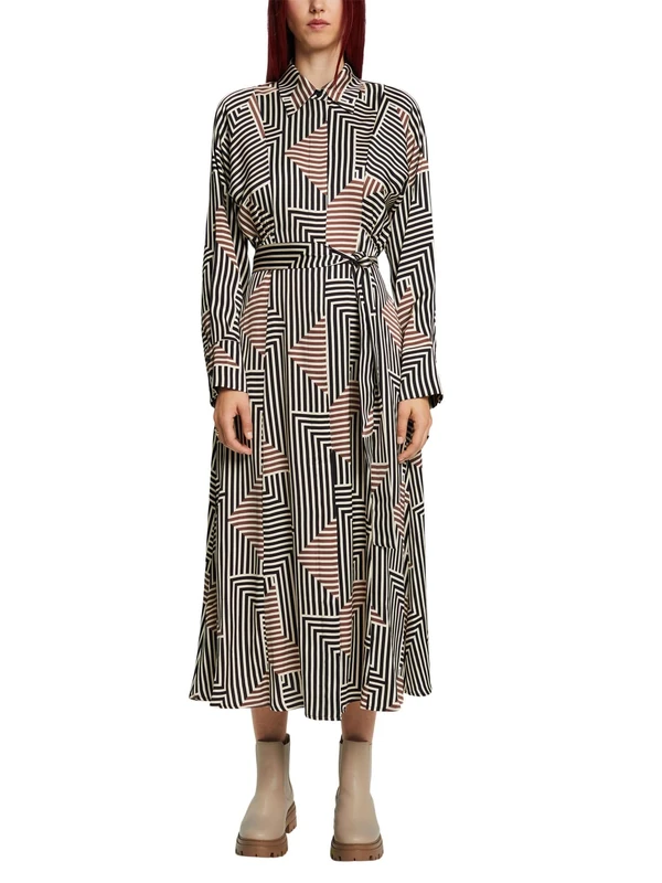 ESPRIT Women's 103EE1E330 Dress, 057/ICE 3,