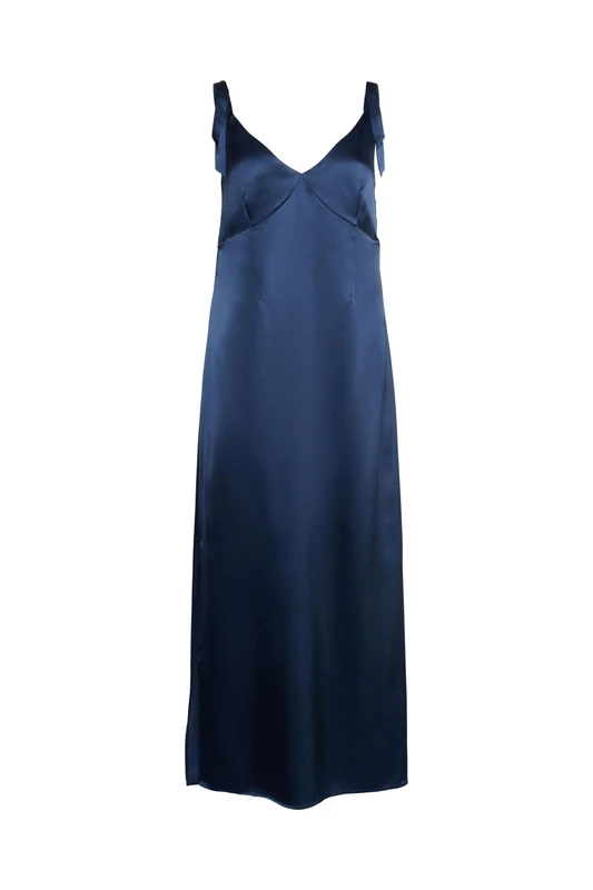 ESPRIT Women's 103EO1E317 Dress, 420/GREY Blue,