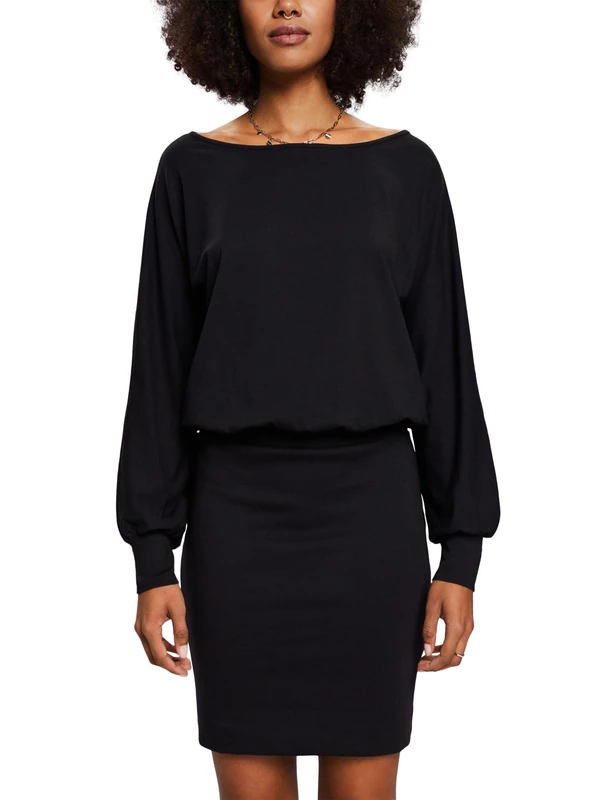 ESPRIT Women's 103EO1E310 Dress, 001/BLACK,