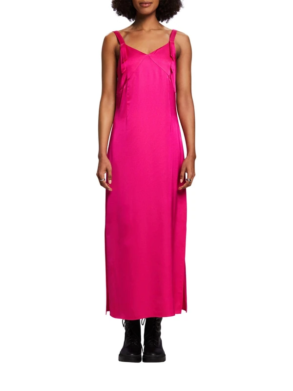 ESPRIT Women's 103EO1E317 Dress, 660/PINK Fuchsia,