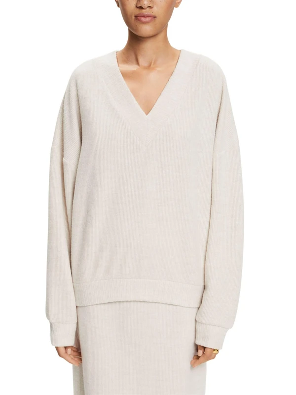 ESPRIT Women's 103EE1J305 Sweatshirt, 059/ICE 5,