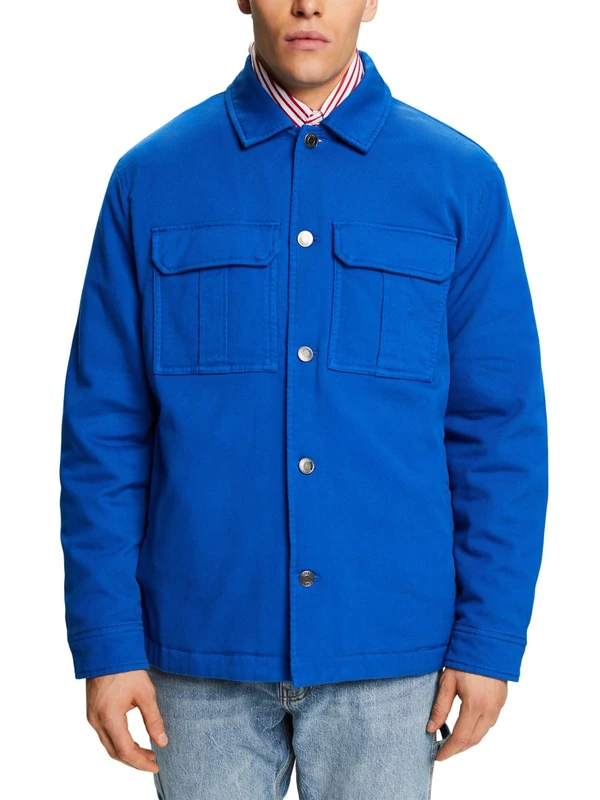 ESPRIT Men's 103EE2G317 Jacket, 410/BRIGHT Blue, XXL