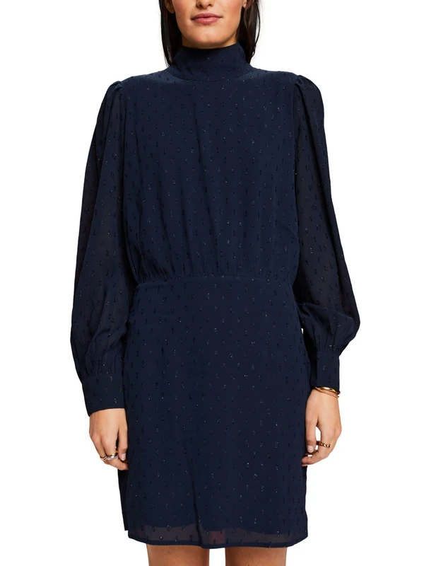 ESPRIT Women's 113EE1E310 Dress, 400/NAVY,