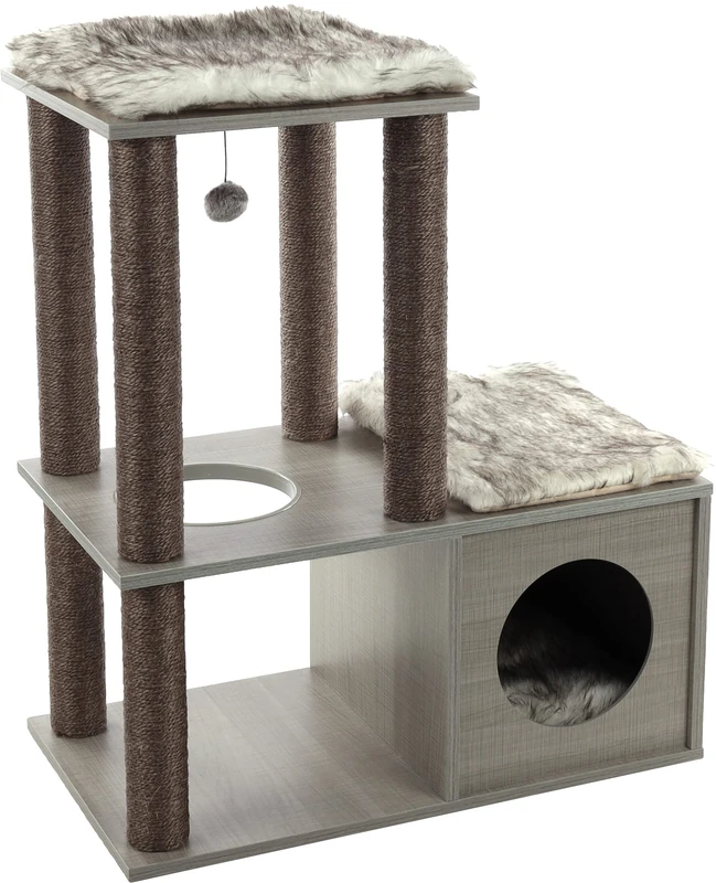 Adinda Cat Tree 70 x 40 x 84 cm Grey