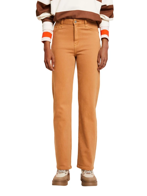ESPRIT Women's 103EE1B390 Pants, 230/CAMEL,