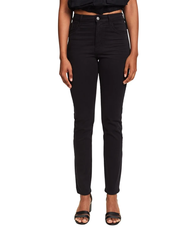 ESPRIT Women's 113EE1B304 Pants, 001/BLACK,