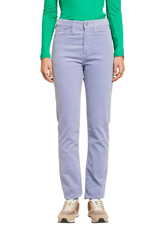 ESPRIT Women's 103EE1B313 Pants, 445/LIGHT Blue Lavender, 33W x 32L