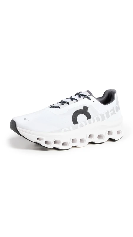 On Cloudmonster Women All White Running Shoes - UK 11