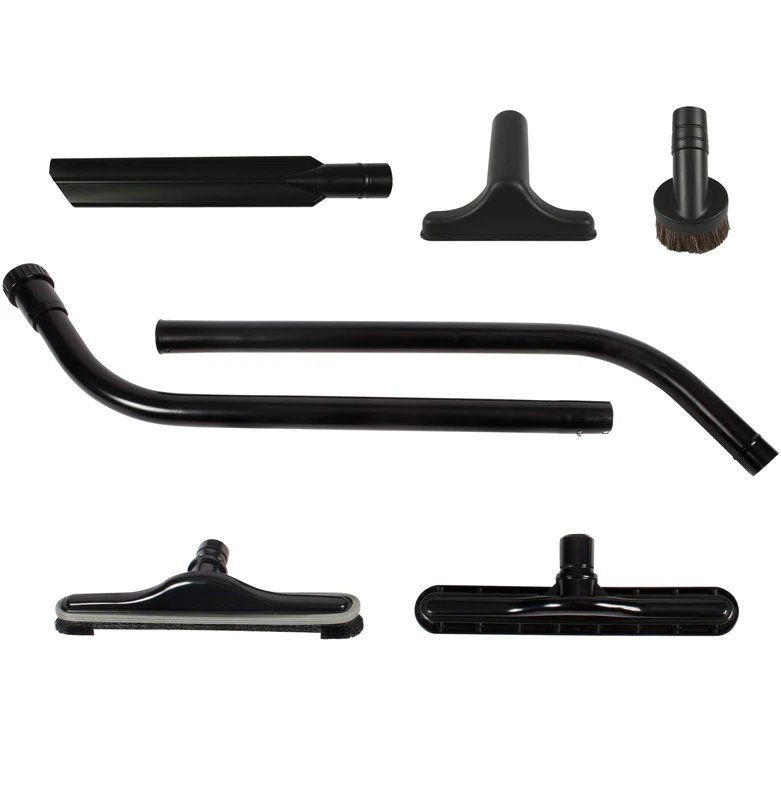 Cen-Tec Systems Backpack Vacuum Attachment Kit with EZ-Glide Tool, 14" Floor Brush, and 2-Piece S-Wand, Black