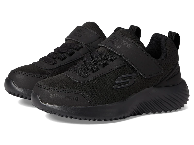 Skechers Boy's Bounder Dripper Drop Sneakers, Black Synthetic/Textile/Black Trim, 11 UK Child