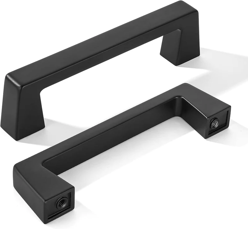 khtumeware 20 Pack 3 3/4 Inch Hole Center Kitchen Cabinet Handles, Matte Black Cabinet Pulls Knobs for Drawers Drawer Handles, Furniture Pulls for Bathroom Cupboard Dresser Pulls