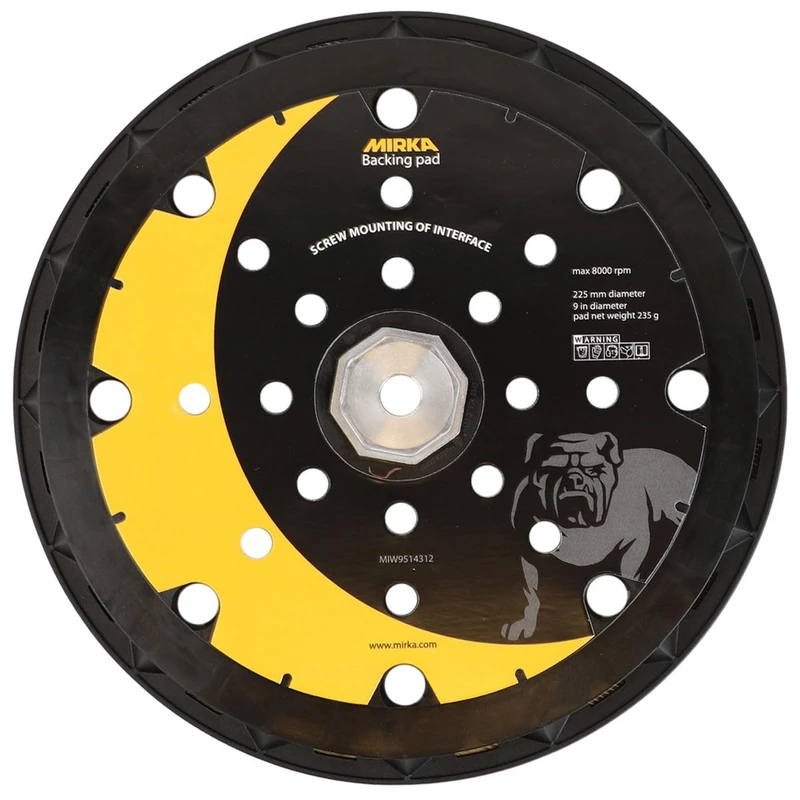 Backing Pad 225 mm 25H Grip Leros + 8 Screws