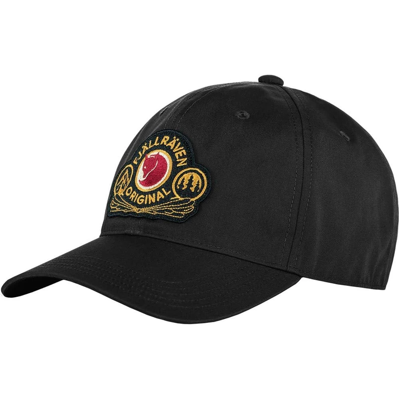 Fjallraven 86979-550 Classic Badge Cap/Classic Badge Cap Hat Unisex Black Size S/M