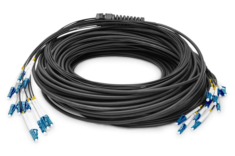 DIGITUS DK-2A33CU050BK-BBB – Fibre Optic Cable – 50 m – LC (UPC) to LC (UPC) – 12 Fibres – 1/10 Gbit/s – SM Singlemode – Black