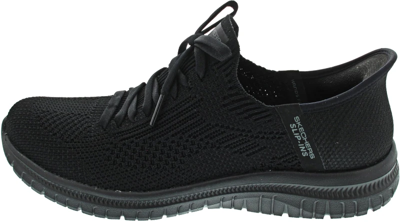 Skechers Women's Virtue Divinity - Black Knit Slip-Ins - 6.5 UK